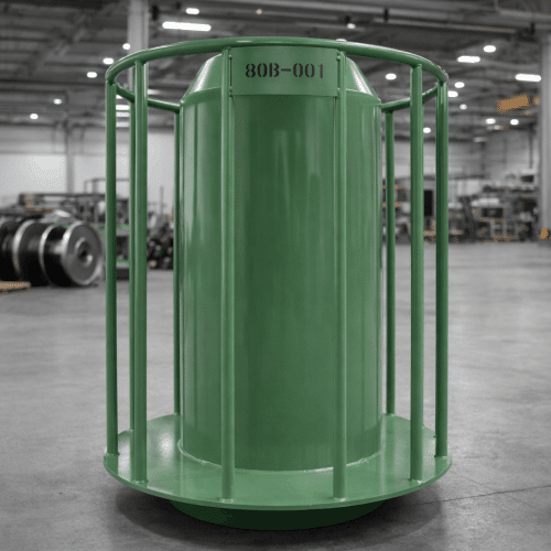Green basket made in welded steel structure