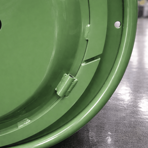 Metal cable reel, detail