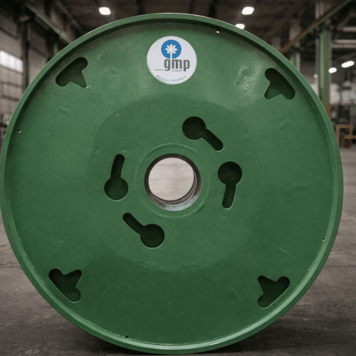 Metal wire reel with special driving holes